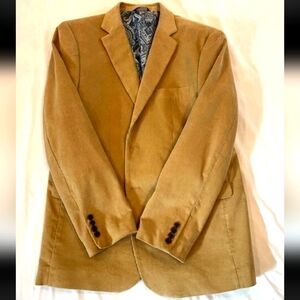Alan Flusser Tan Corduroy Jacket (Men's XLarge)